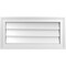 Ekena Millwork Vertical Surface Mount PVC Gable Vnt: Non-Functional, w/2"W x 1-1/2"H, Brickmould Frame, 24"W x 12"H GVPVE24X1202SN - alternate 1